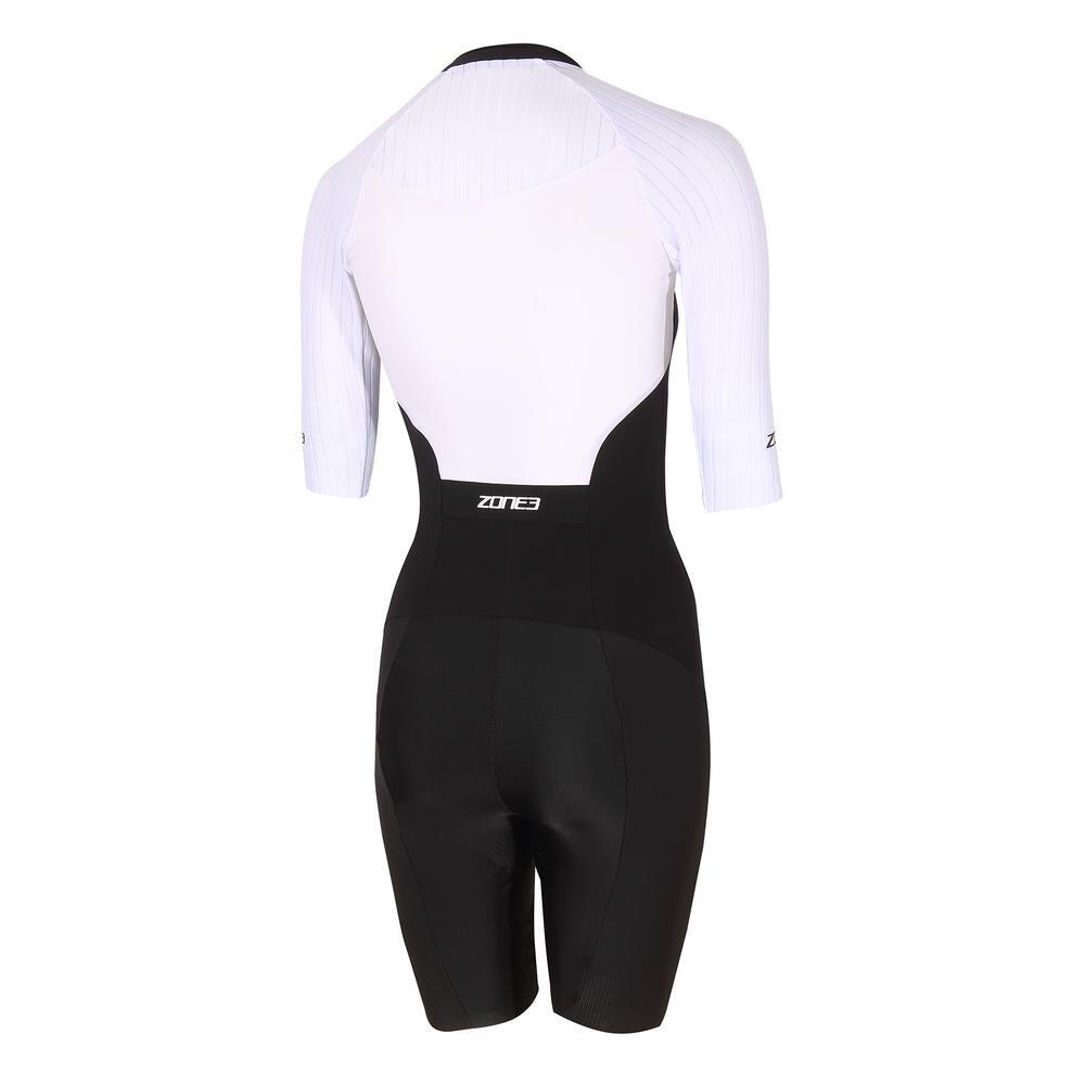 Lava Long Distance Full Zip Short Sleeve Tri suit Women's Black/White 2/6