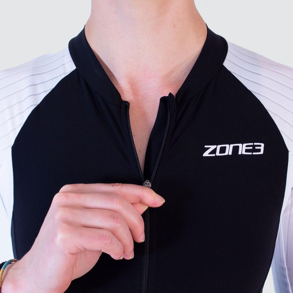 Lava Long Distance Full Zip Short Sleeve Tri suit Women's Black/White 4/6