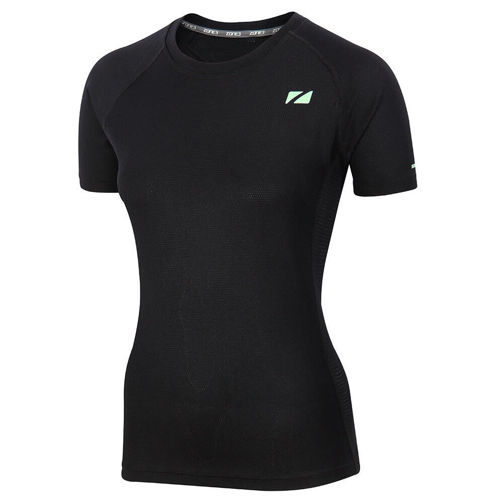 ZONE3 Activ Lite T-shirt Women's BLACK/MINT