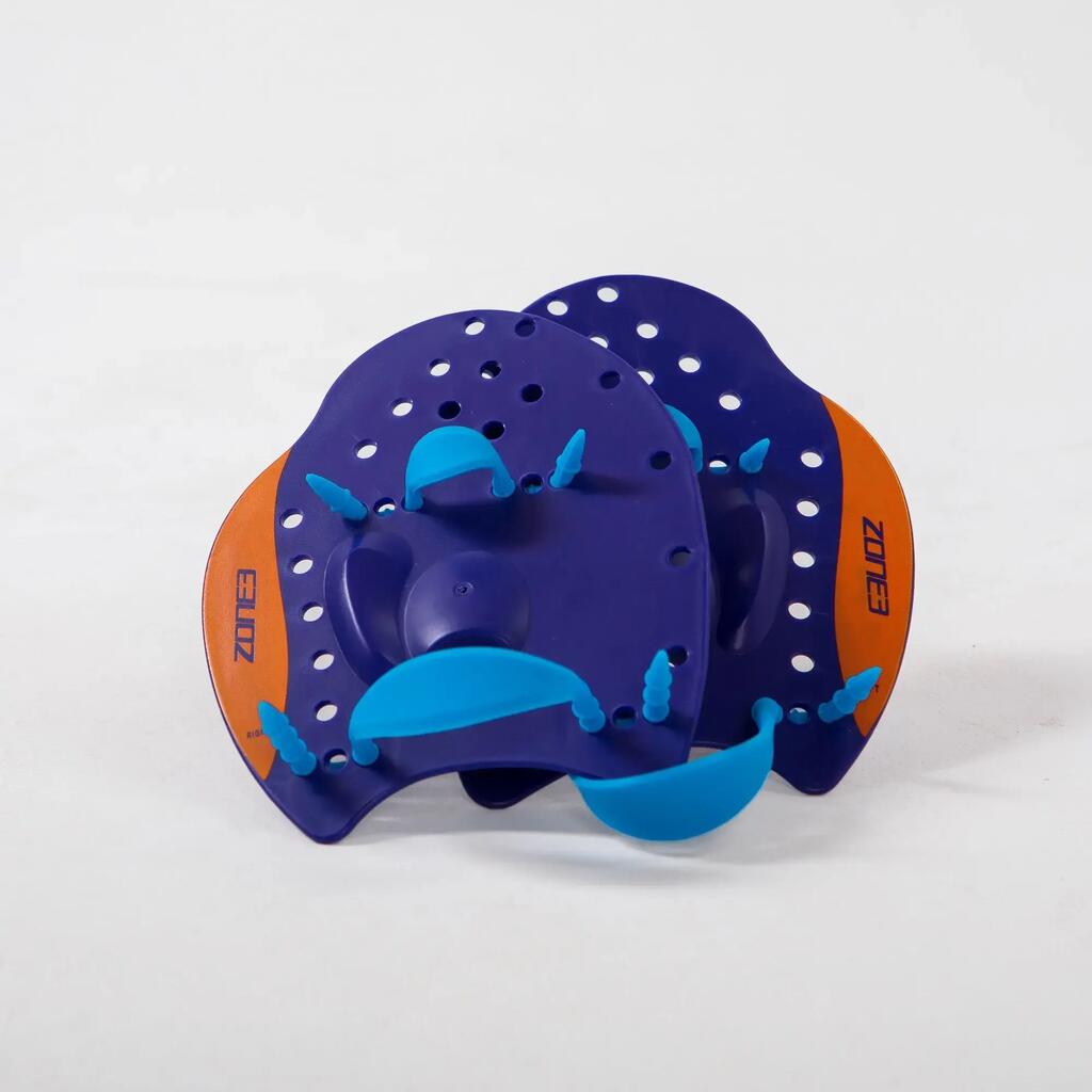 Power Stroke Swimming Hand Paddles Adult Blue/Orange