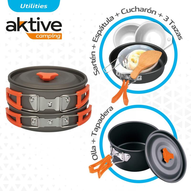 Set de cocina para camping Aktive