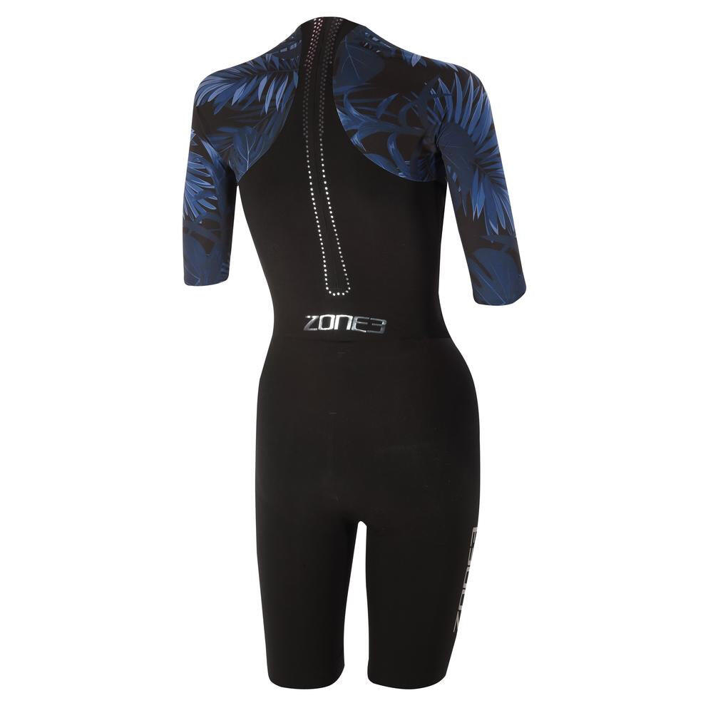 SHORTSLEEVE SWIMSKIN Women's Black/Blue 2/3