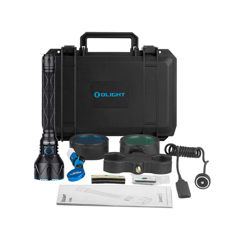 ᐅ KIT CAZA Linterna Olight Warrior X TURBO