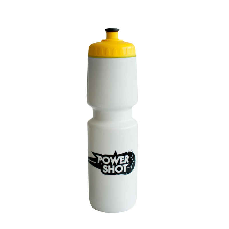 Trinkflasche 750ml Weiß mit gelbem Deckel - 5er-Set