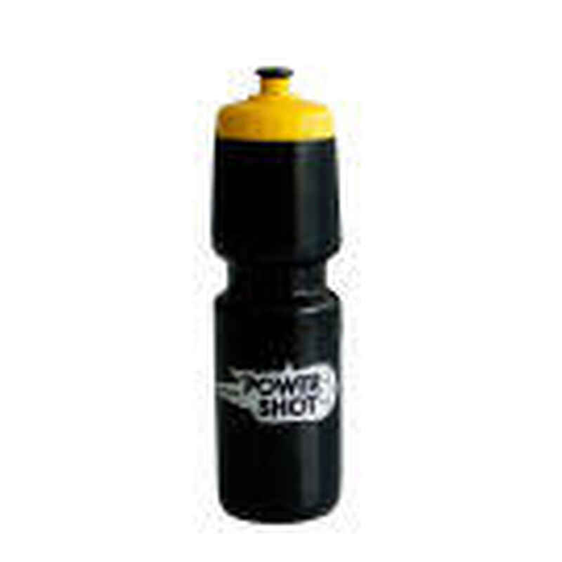 Trinkflasche 750ml Schwarz mit gelbem Deckel - 5er-Set