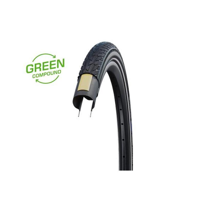 Neumático rígido Schwalbe Road Cruiser 22x1,75 Hs377 K-Guard Twinskin Sbc