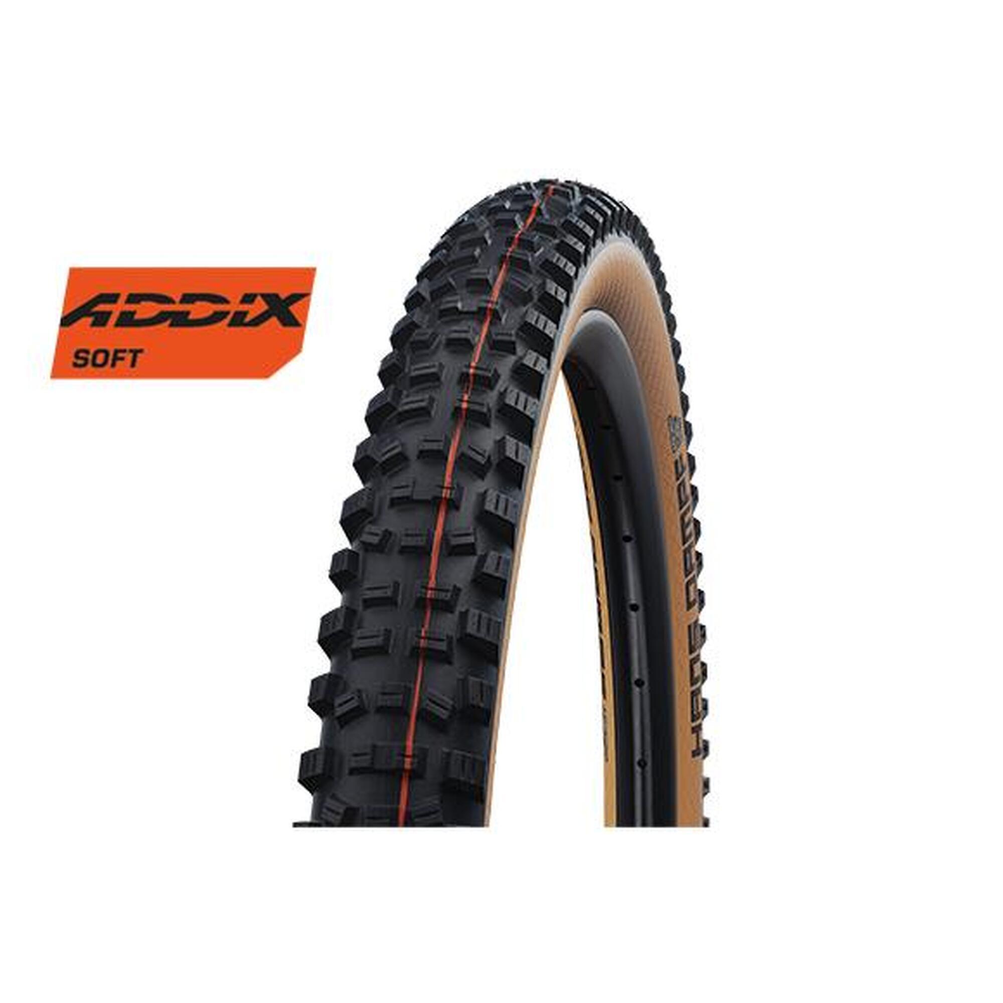 Schwalbe HANS DAMPF EVO 27.5 x 2.60 Black Bronze Sidewall Tyre 1/4