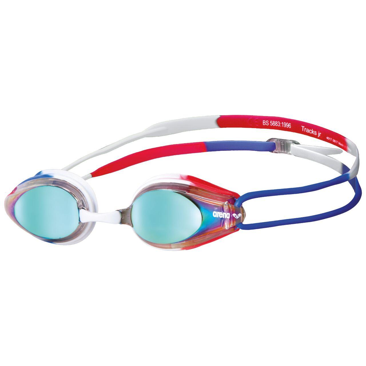 ARENA Arena Tracks Mirrored Goggles - Gold / Blue / Red