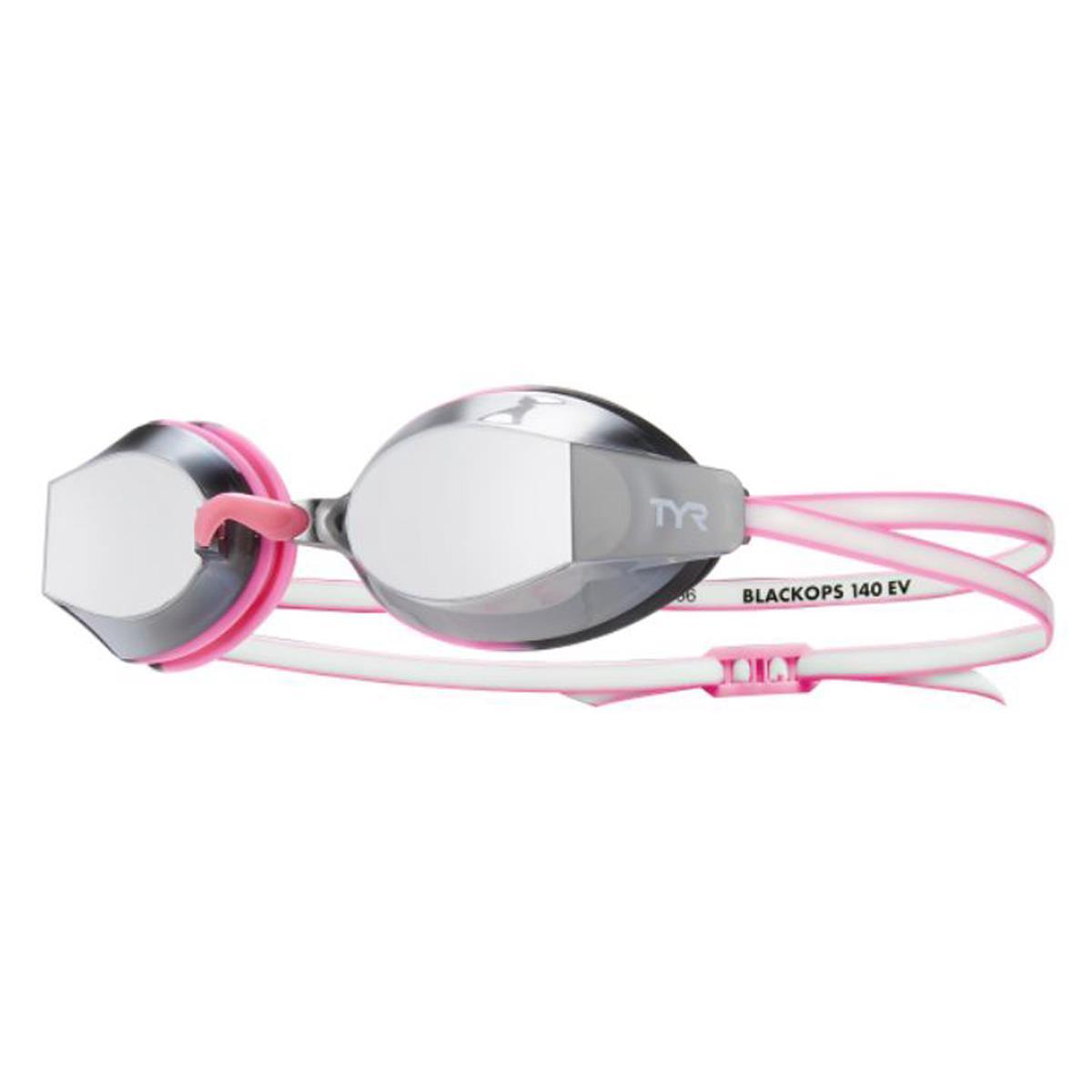 TYR Black Ops 140 EV Racing Mirrored Goggles - Silver/ Pink/ White TYR ...