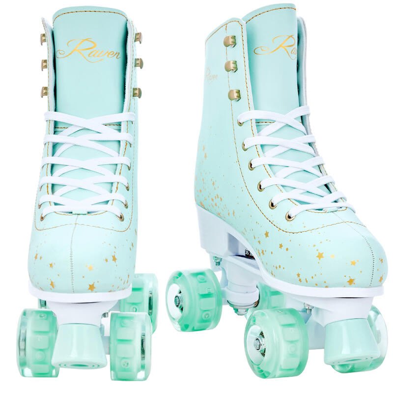 Patines Retro Clásicos Ruedas LED Luminosas Ajustables Noa Mint