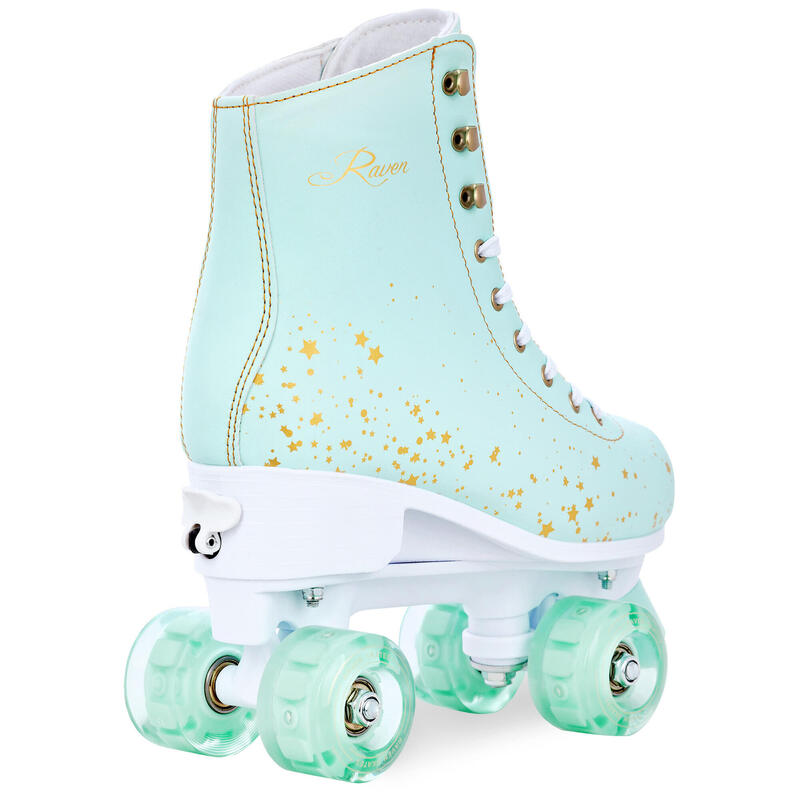 Patines Retro Clásicos Ruedas LED Luminosas Ajustables Noa Mint