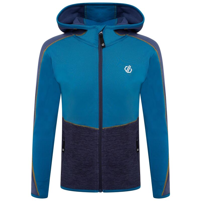 Hasty III Kids' Ski Full Zip 4-Way Stretch Midlayer - Mid Blue
