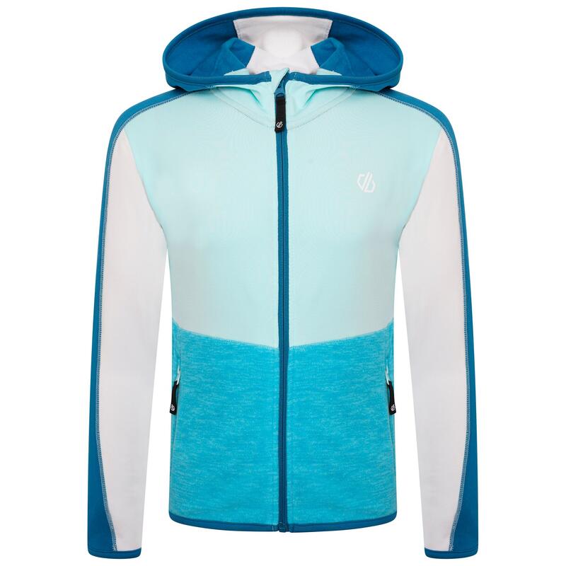Hasty III Kids' Ski Full Zip 4-Way Stretch Midlayer - Light Blue