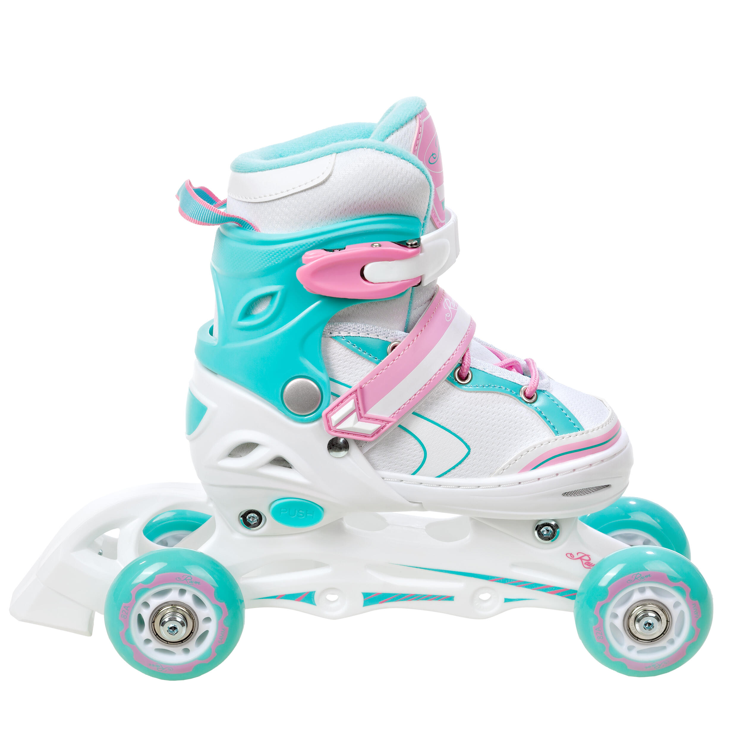 RAVEN - Inline skates voor kinderen en volwassenen - Triskates, rolschaatsen 3-in-1 - verstelbare schaatsen voor kinderen en volwassenen - Isla Violet, 34-37 (21,5-24 cm RAVEN - Inline skates voor kinderen en volwassenen - Triskates, rolschaatsen 3-in-1 - verstelbare schaatsen voor kinderen en volwassenen - Isla Violet, 34-37 (21,5-24 cm