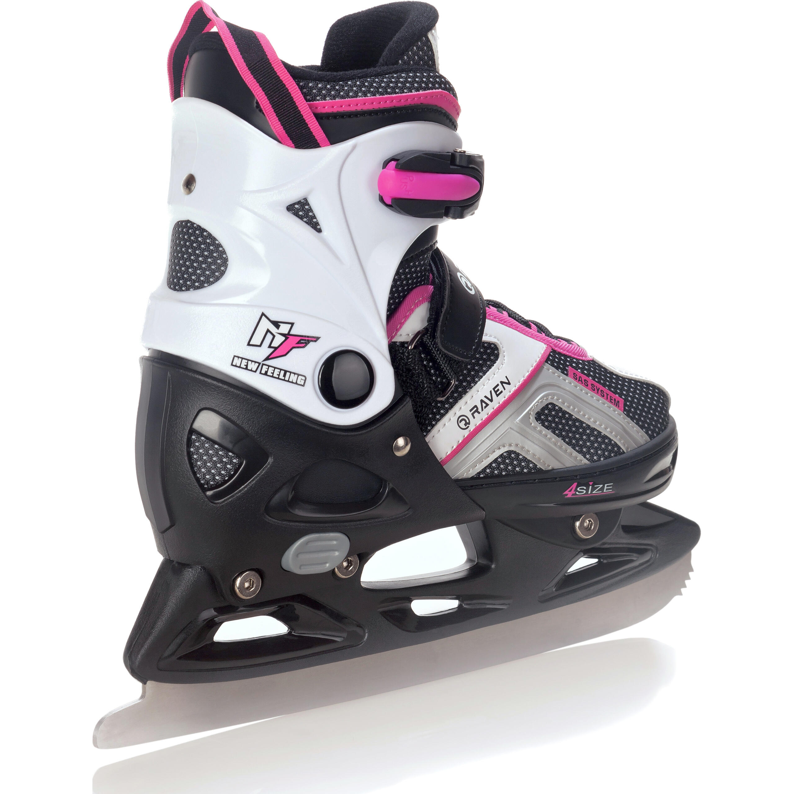 Patines Ajustables 2en1 Pulse Negro/Rosa 5/5