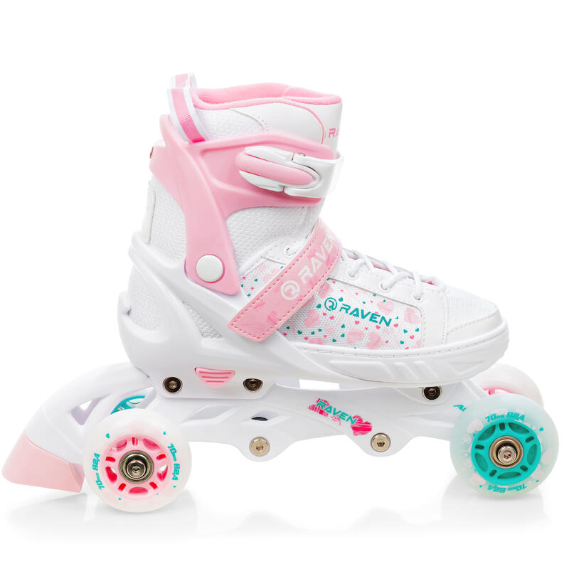 Raven Rosi LED 3-in-1 Patins à roulettes ajustables