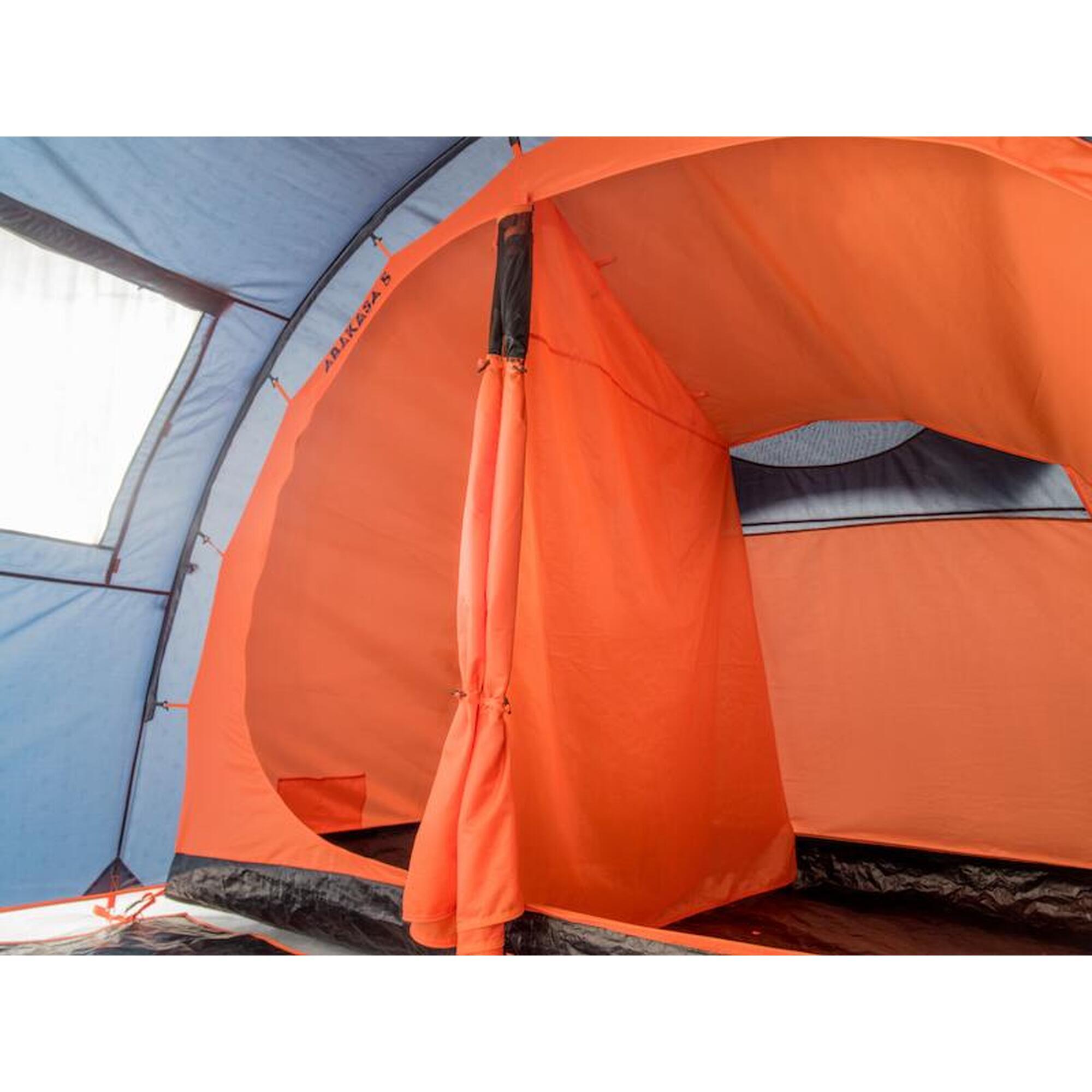 Tunnelzelt TAMBU Abakasa 5 Personen Camping Zelt in Stehhöhe mit Vorbau  TAMBU - DECATHLON