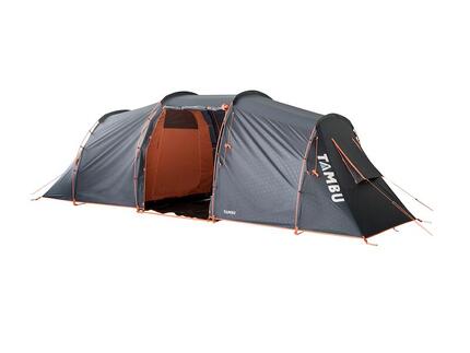 Tente tunnel TAMBU Mandapa 6 pers. avec 2 chambres et hauteur debout