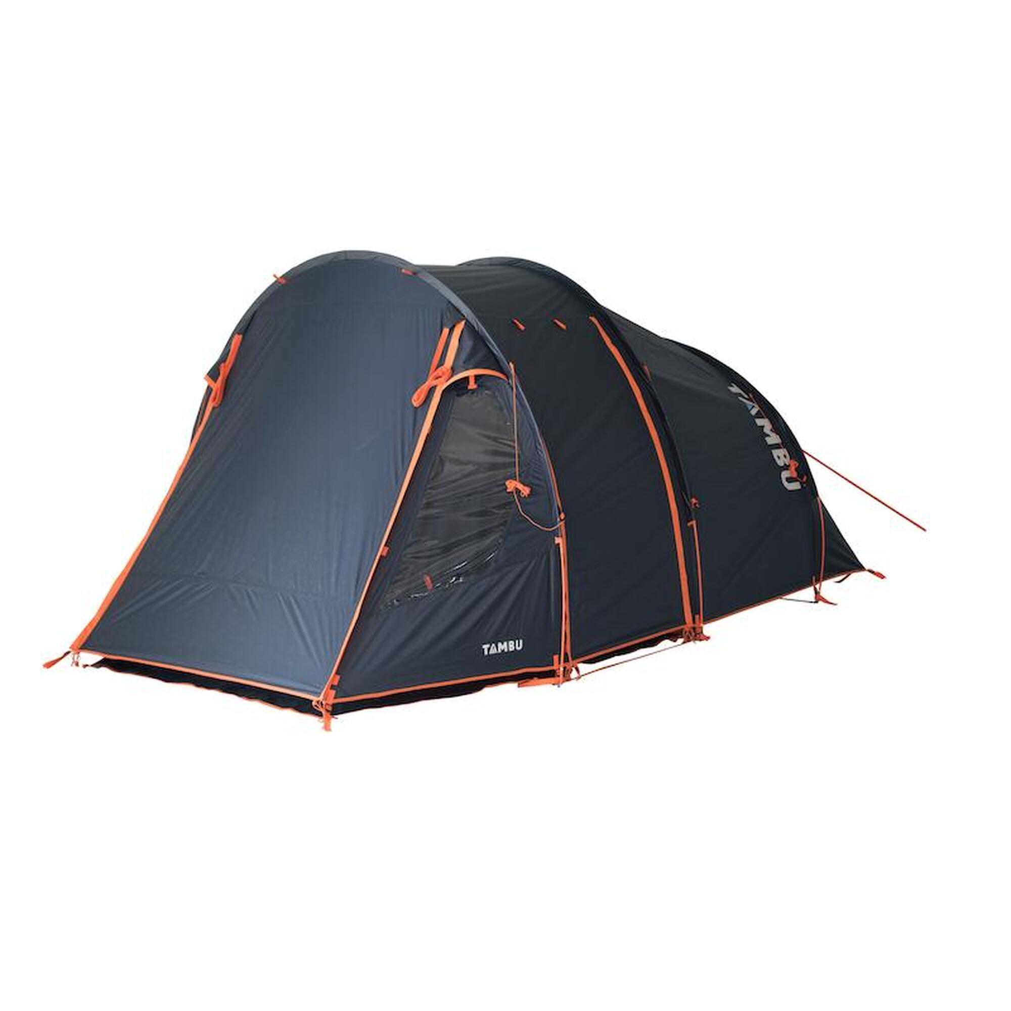 Tunnelzelt TAMBU Abakasa 4 Personen Camping Zelt mit Vorzelt