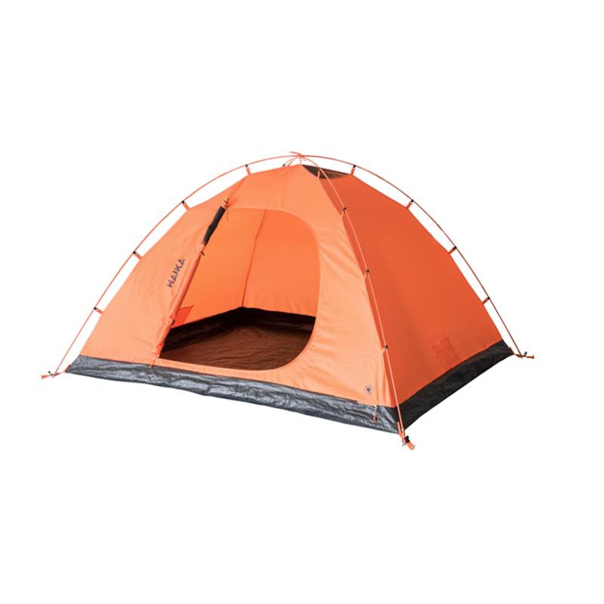 Kuppelzelt TAMBU Haika 4 Personen Camping- und Festival-Zelt Blau mit Vorbau