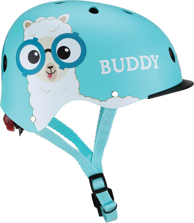 Kinderhelm met LED lichtjes in Licht Blauw 4/4