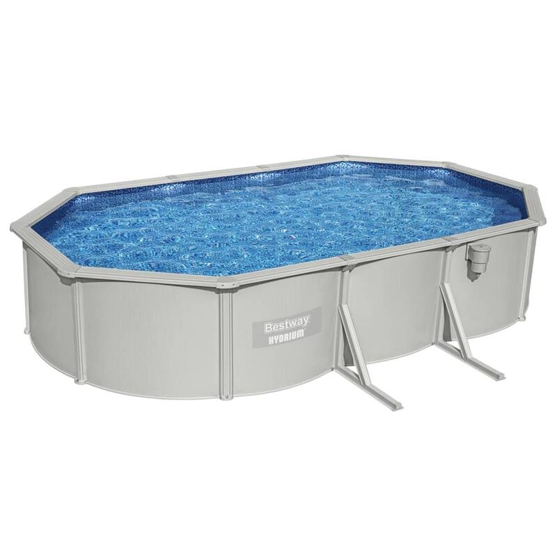 Bestway Piscine encadrée hors sol ovale Hydrium 610x360x120 cm