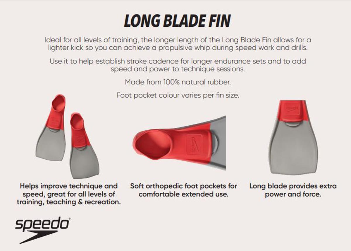 Speedo Long Blade Fins 3/4