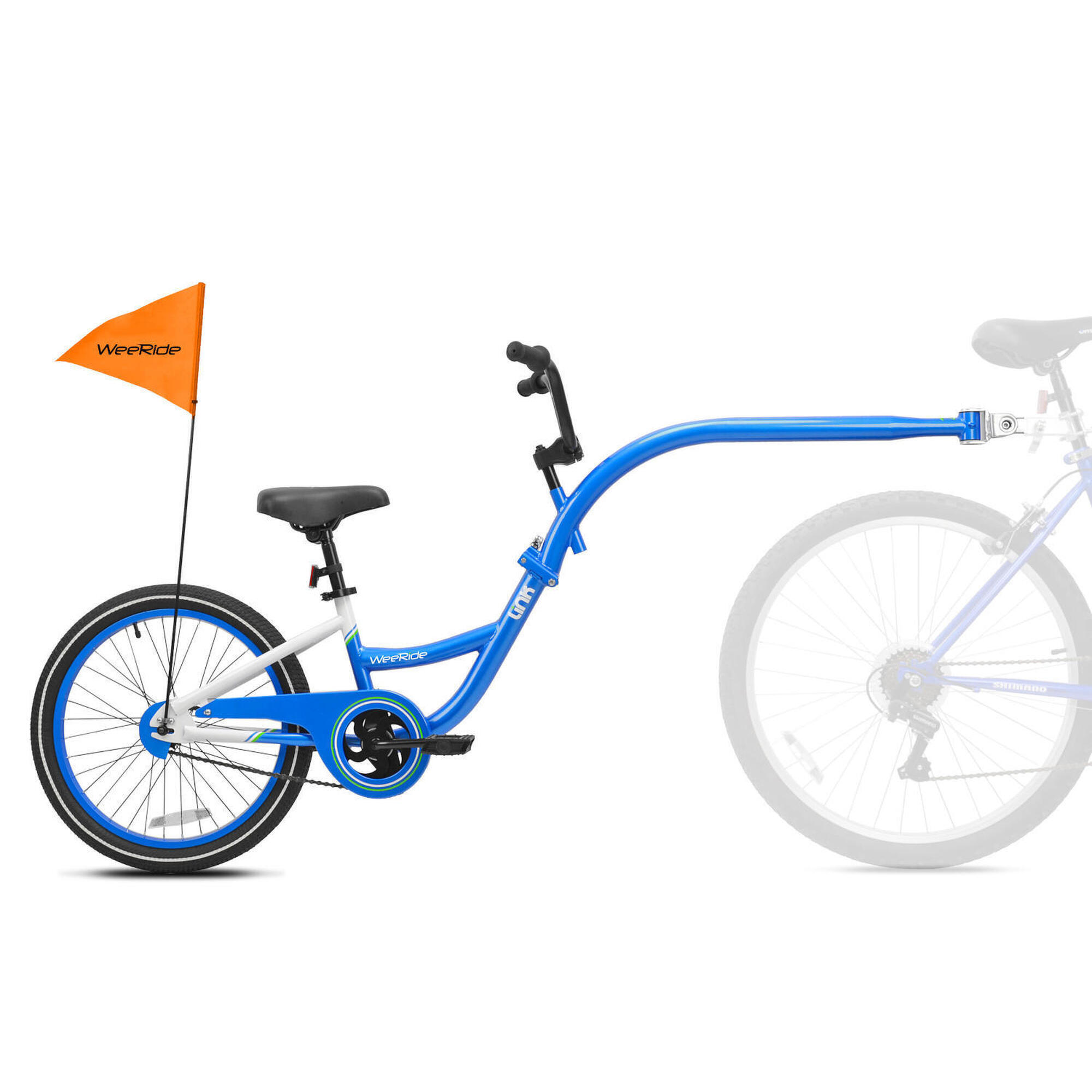 WEERIDE Kazam Link Tagalong Trailer Child Bike Seat - Blue
