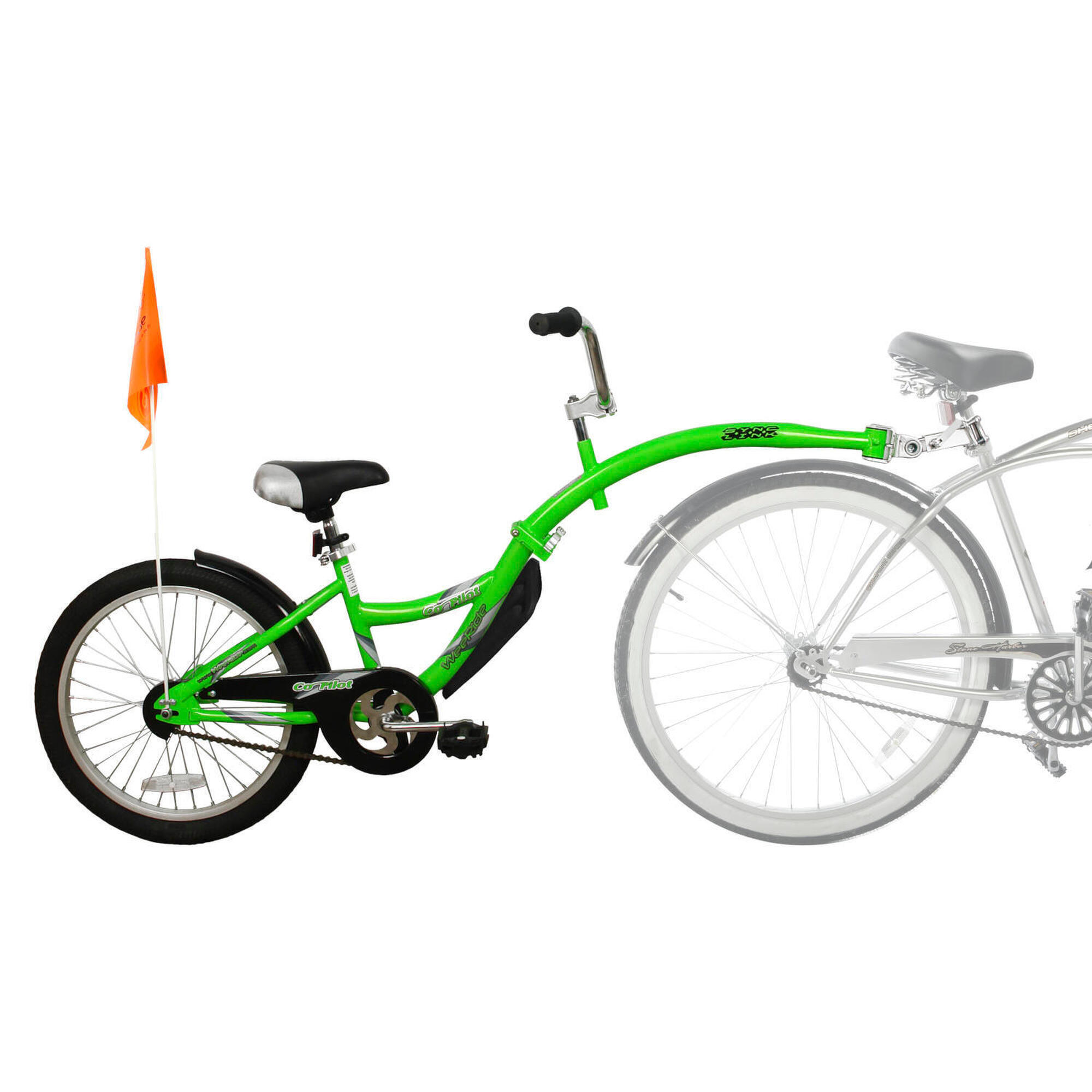 WEERIDE WeeRide Co Pilot Tagalong Trailer Child Bike Seat - Green