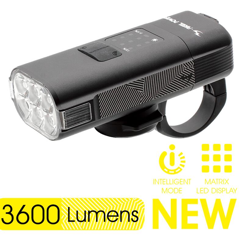 Moon Meteor Storm Lite Eclairage avant vélo 1100 Lumens rechargeable