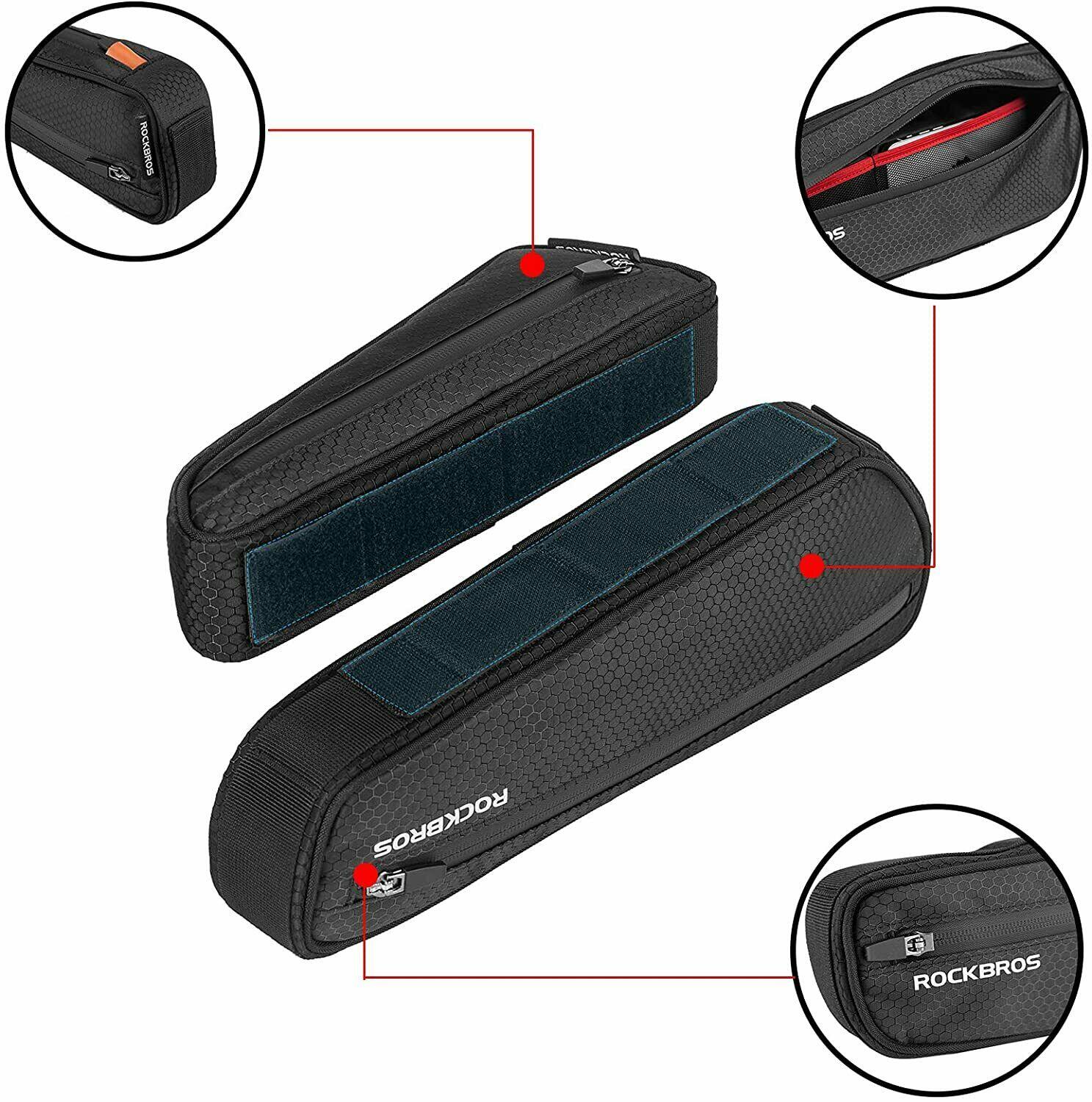 Sakwa rowerowa pod ramę 2w1 Rockbros trójkątna 2/6