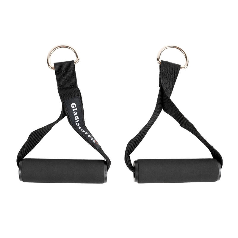 Poignées de tirage rembourrées en mousse GladiatorFit (lot de 2)