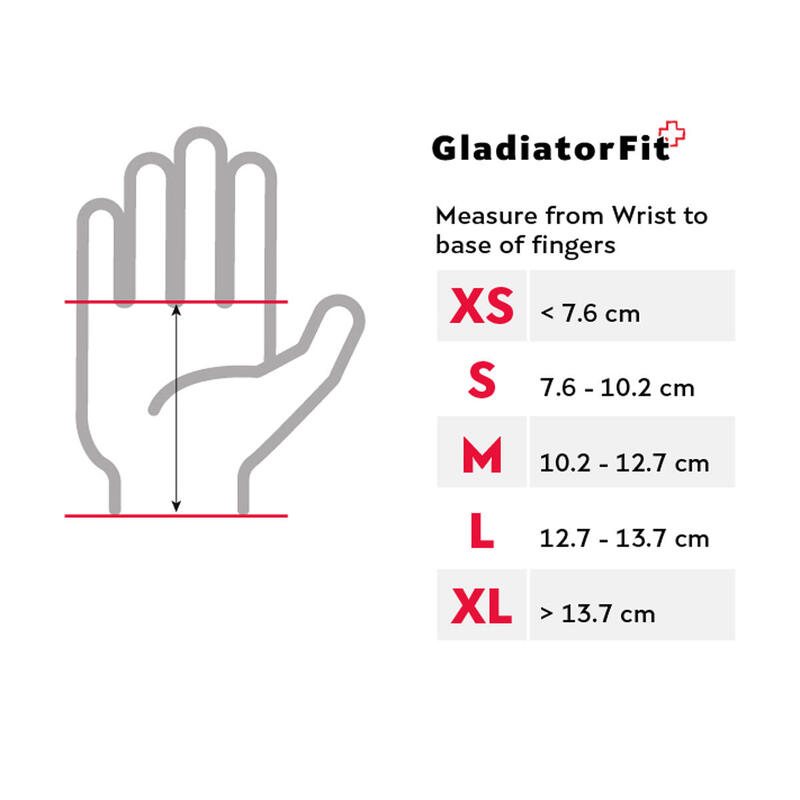 Guanti Handgrips a tre dita per il crosstraining in carbonio