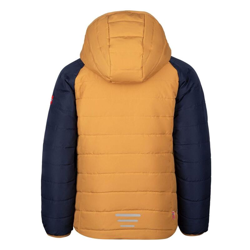 Veste de neige pour enfants Myrkdalen bleu marine/miel/bois de feu