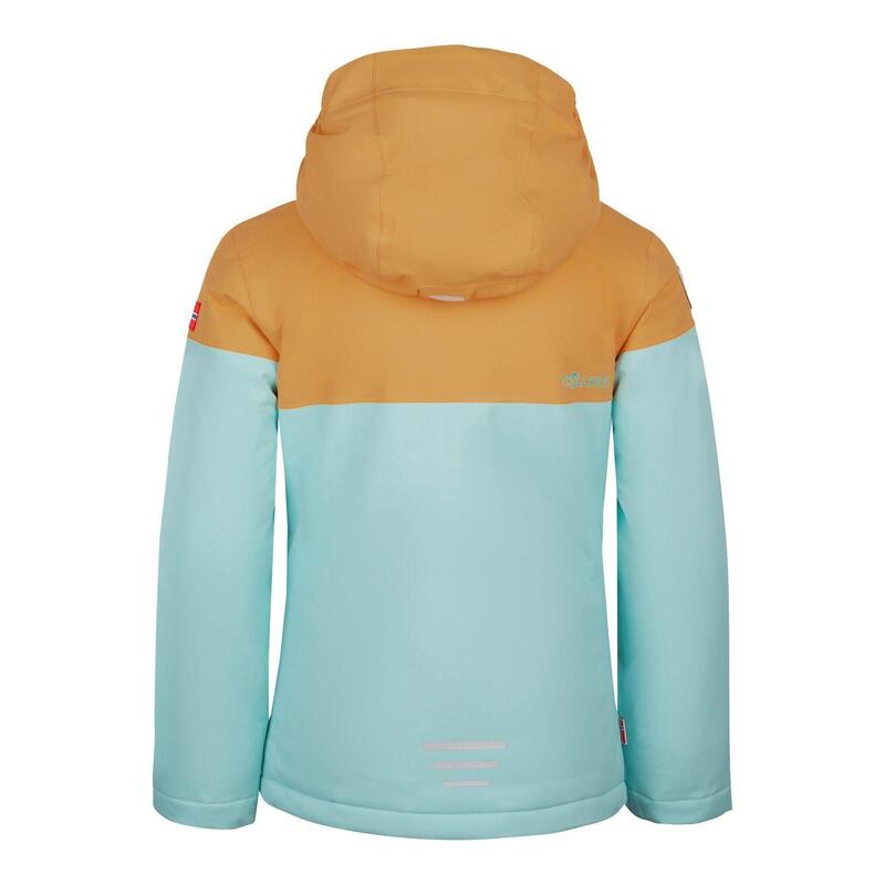 Filles Veste de ski Hallingdal bleu eau/miel