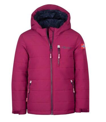Veste d'hiver enfant Hemsedal XT hydrofuge, coupe-vent Prune/Bleu Marine