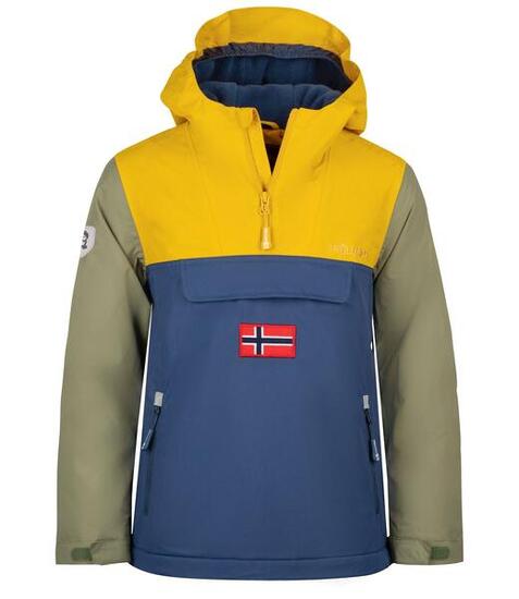 Kinder Parka Mantel KIRKENES Wasserdicht Marineblau/Mittelblau