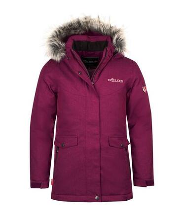 Filles manteau d'hiver Oslo XT imperméable bleu marine / magenta