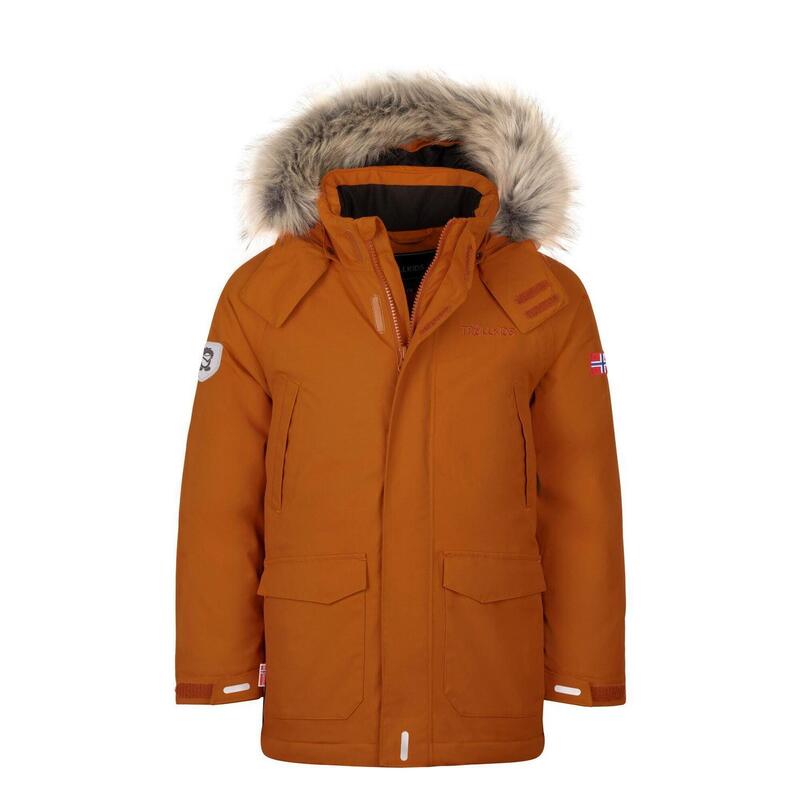 Kinder Mantel Parka Spitsbergen Zimt