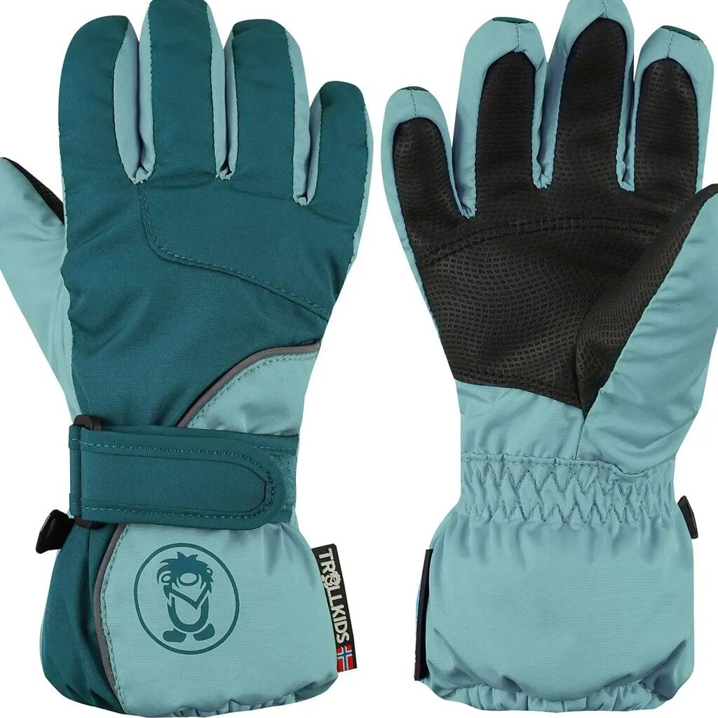 Kids Troll Gloves Green/Blue