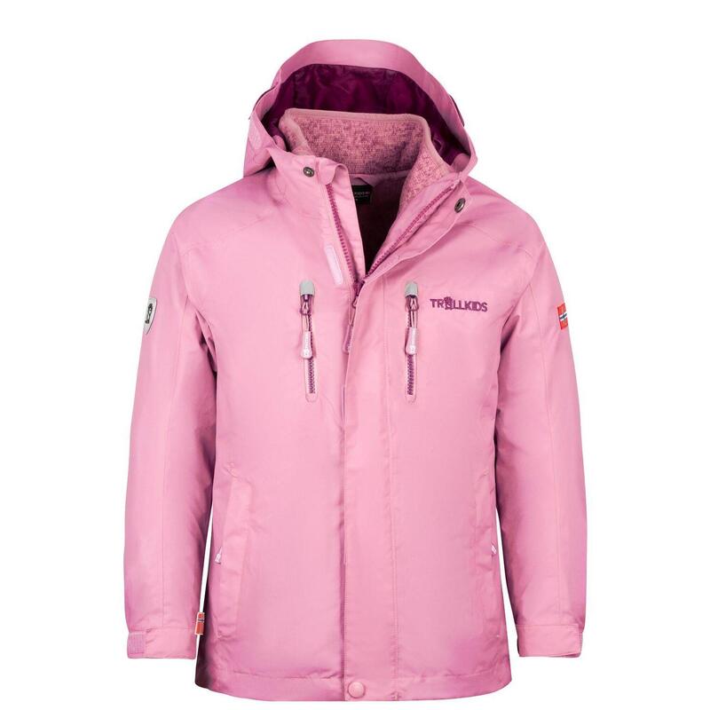 Kinder 3in1 Jacke Lofoten Violett/Pflaume