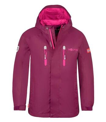Kinder Regenjacke Sognefjord PRO Petrolgrün/Lime