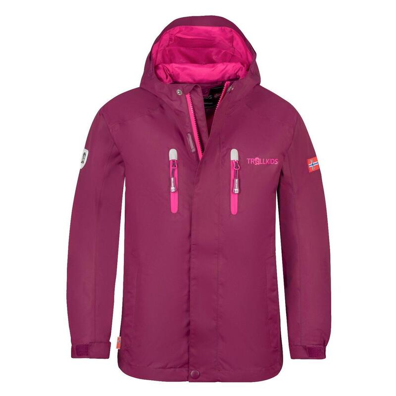 Veste de pluie pour enfants Sognefjord PRO prune/bois de feu/violet