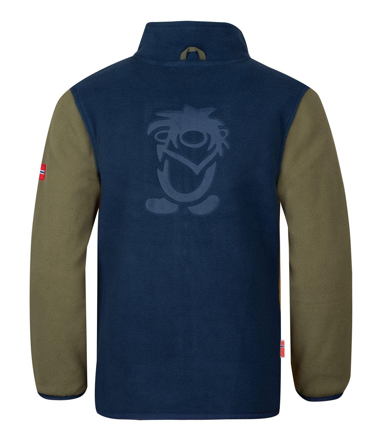 Veste polaire enfant Oppdal XT respirante isolante Vert Mousse/Jaune Or/Bleu 2/2