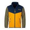 Veste polaire enfant Oppdal XT respirante isolante Vert Mousse/Jaune Or/Bleu