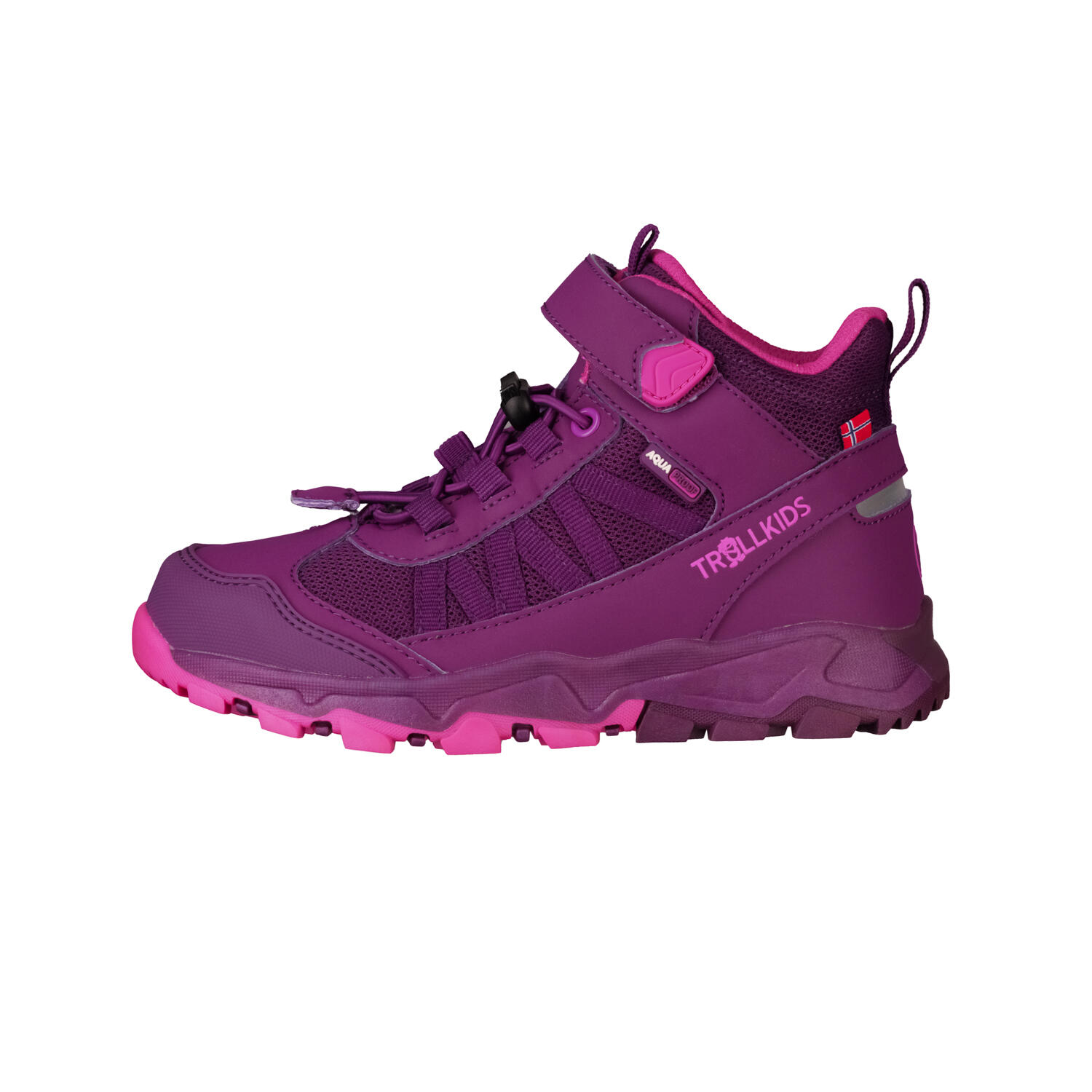 Tronfjell mid plum/firewood children's hiking boots