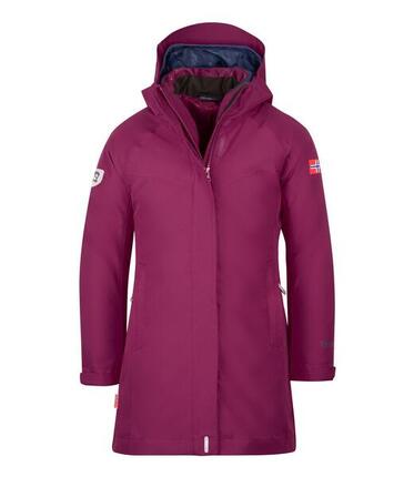 Fille Manteau 3en1 fille Senja prune/bleu marine