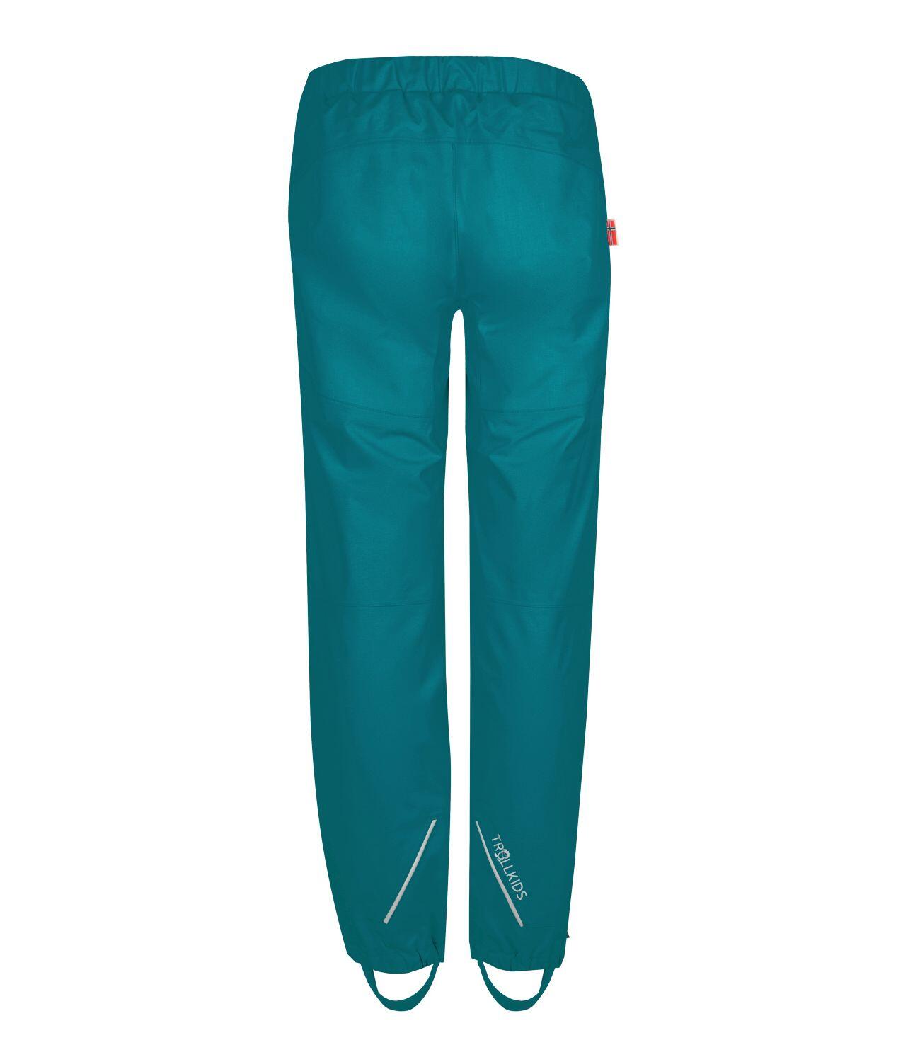 Kinder Regenhose Lofoten Teal-Grün 2/3