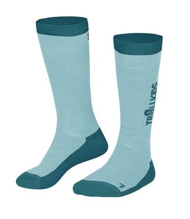 Kinder Ski Socken SKI SOCKS Wasserblau/Blaugrün