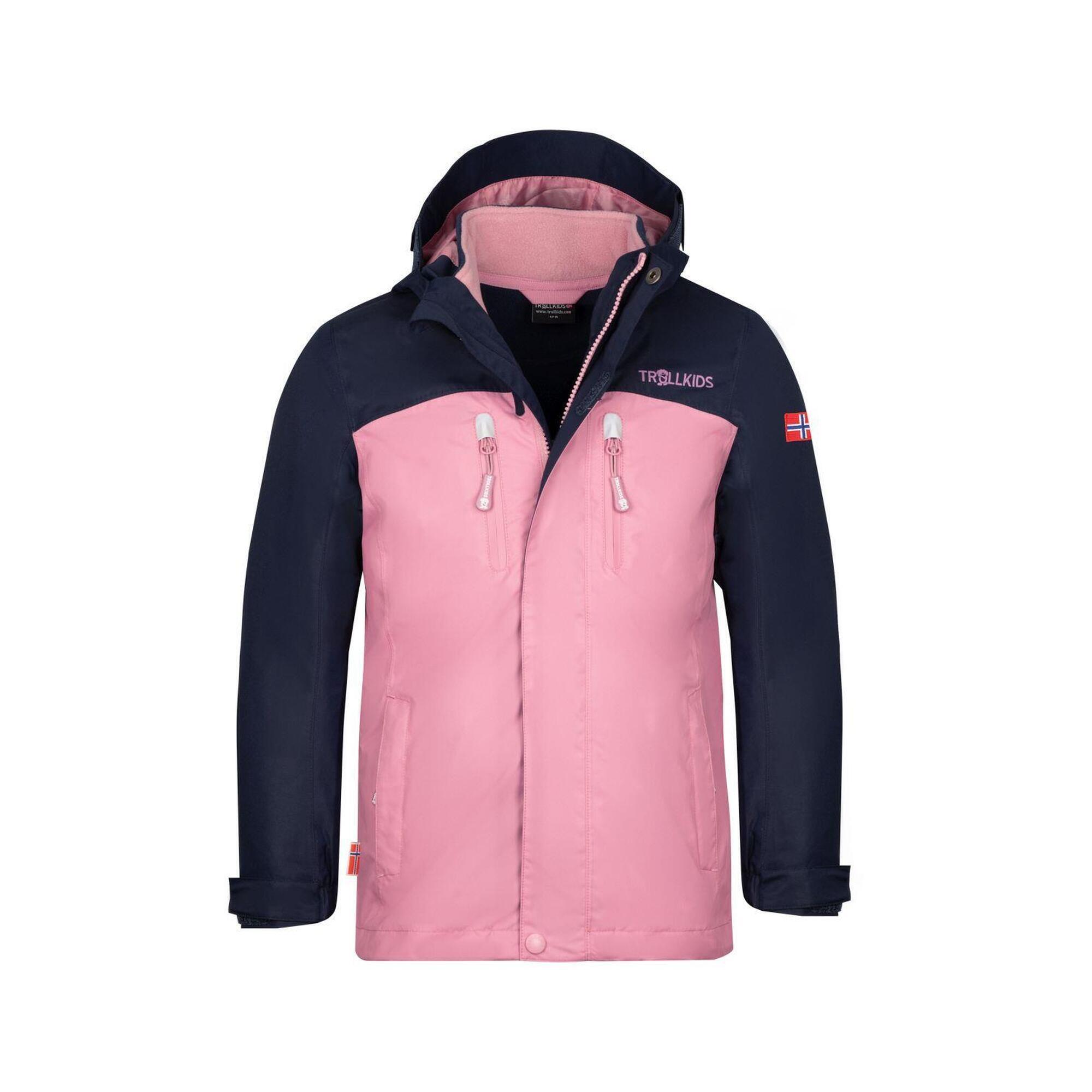 TROLLKIDS Kinder 3in1 Jacke Bryggen Marineblau/Violett